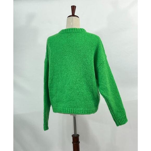 ESSENTIEL ANTWERP Sz XS Green Heart Intarsia Pullover Sweater NWT - Picture 5 of 11